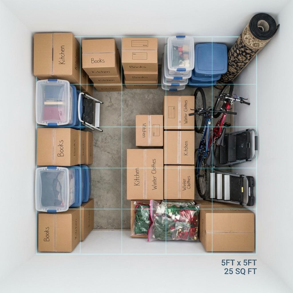 Boxes and seasonal items storage facility