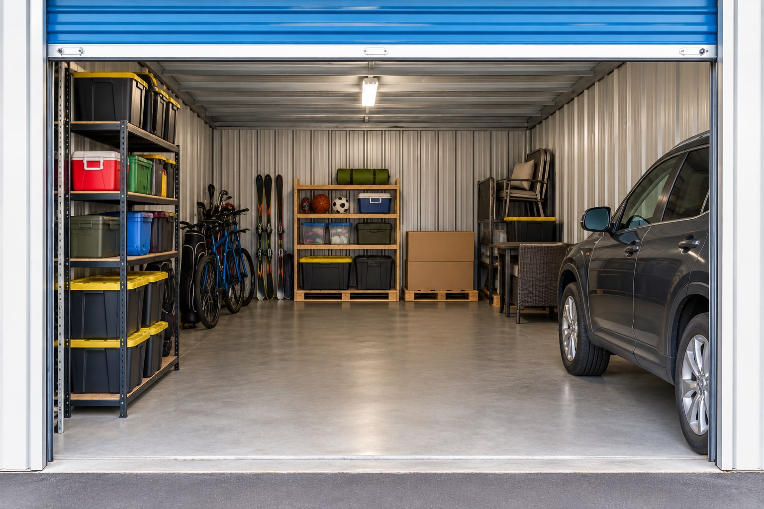 A car or vehicle storage facility