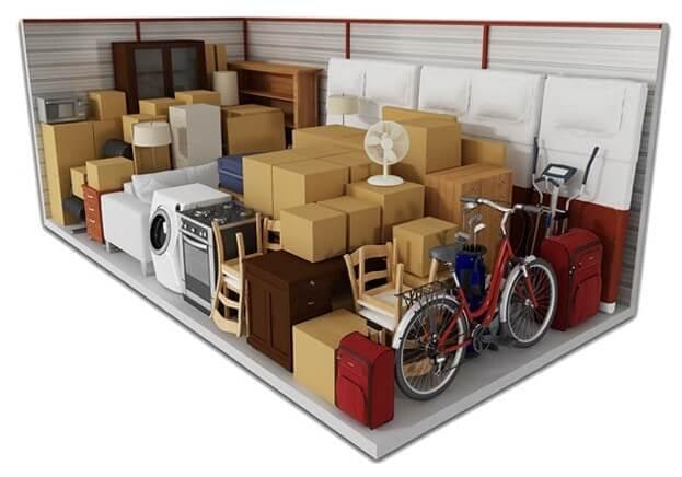 Four to five bedroom house storage facility