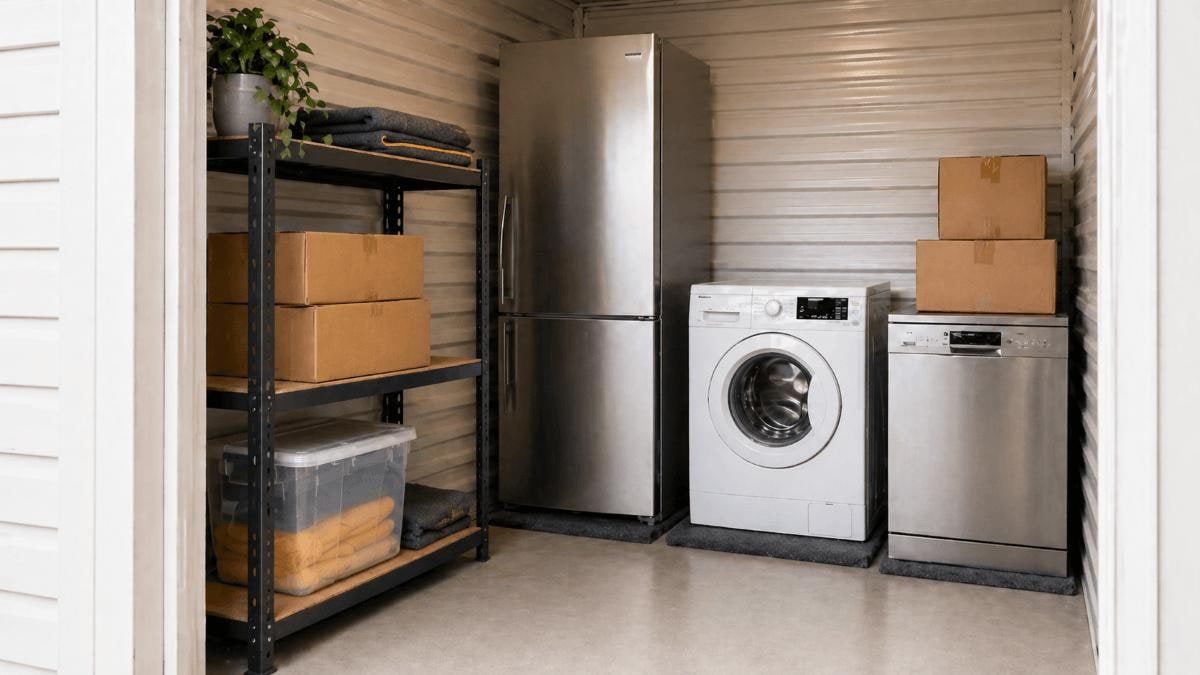 Kitchen appliances and contents storage facility